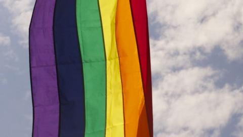 Photo of a Pride flag