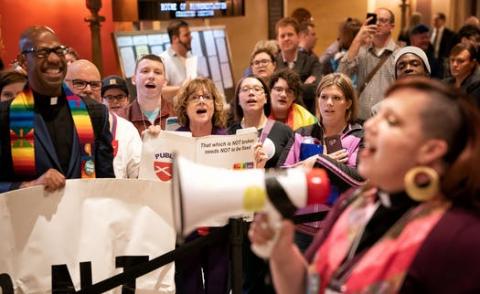 Conversion therapy ban supporters at the MN Capitol